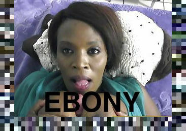 Lovely ebony vixen thrilling adult video