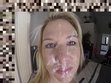 Spunk Facial - Mom Amateur Porn