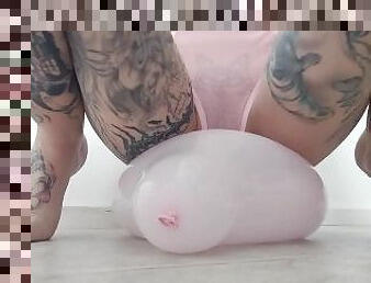 cona-pussy, amador, puta-slut, loira, fetiche, latex, sozinho, tatuagem