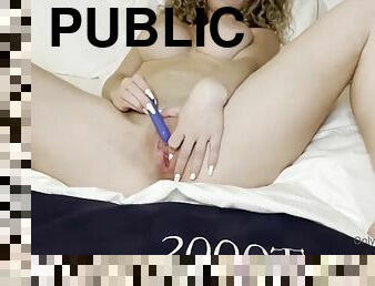 masturbación, público