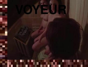 cam, espion, voyeur, sauna, caché