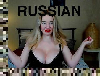 gros-nichons, masturbation, russe, amateur, milf, joufflue, décapage, blonde, webcam, bout-a-bout