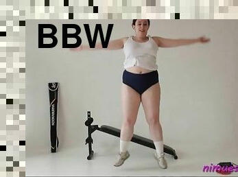 Fat girl works out hard and looks good