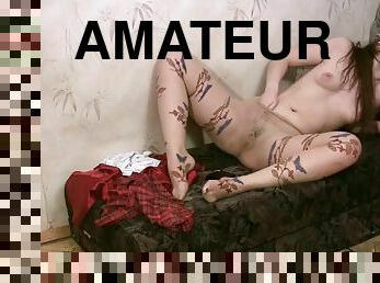 masturbación, pantis, coño-pussy, amateur, tetitas