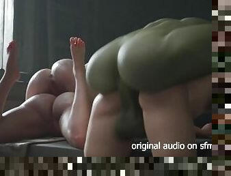 potwór, amatorskie, anal, dorosłe, mamuśki, hentai, 3d, gigantyczne, ssanie