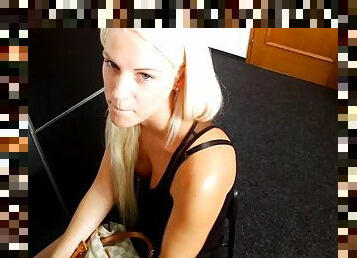 Beata sucks blonde has sex in the office