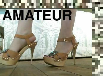 amateur, pieds, fétiche