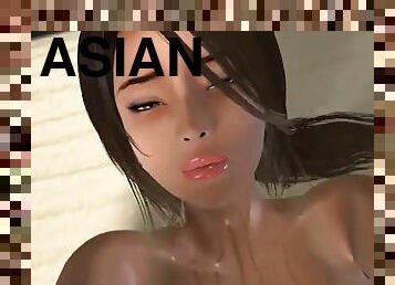 asiatisk, storatuttar, brudar, cumshot, hardcore, japansk, creampie, hentai, rumpa-butt