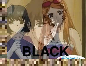 ébona, preto, hentai