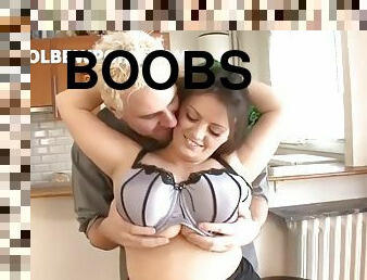 Huge boobs sucked
