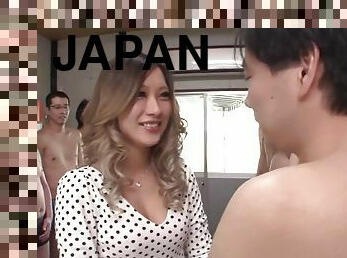 Subtitled japanese av star and gyaru aika blowjob party