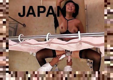 asiatique, infirmière, chatte-pussy, fellation, médecin, jouet, hardcore, japonais, bas, ejaculation