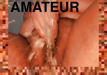 cul, poilue, masturbation, mamelons, orgasme, chatte-pussy, giclée, amateur, ejaculation-sur-le-corps, latina