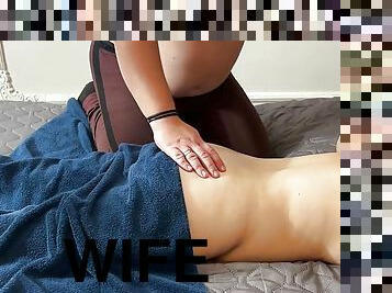 Wife&#039;s massage ends in big squirting orgasms!