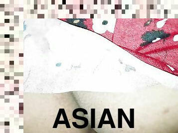 asiatisk, hundestilling, behåret, gammel, anal, pikslikkeri, teenager, hardcore, creampie, 18-årige