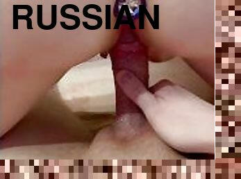 göt, köpekçik, mastürbasyon-masturbation, boşalma, amcık-pussy, rus, amatör, anal, çift, bakış-açısı