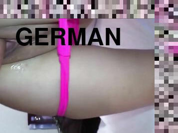 German teen call with her bf while stranger fuck her