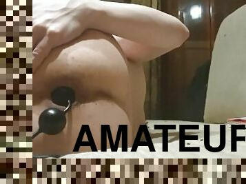 velho, russo, amador, anal, brinquedo, caseiro, jovem18, dildo, mais-velho, sozinho