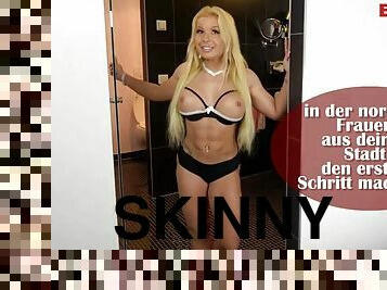 Very skinny german teen slut private threesome mmf homemade