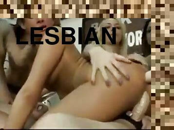 Lesbian Bank Heist Gangbang