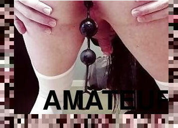 amatör, anal, leksak, gay, dildo, ensam, twink