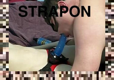 orgasme, strapon, sperm, dildo, femidom