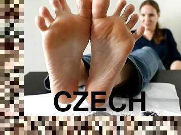 füße, perfekt, fetisch, czech, zehe