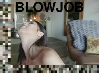 Latina Blowjob Facial