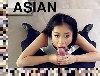 asia, vagina-pussy, sayang, blowjob-seks-dengan-mengisap-penis, remaja, sudut-pandang, normal, menunggangi, kecil-mungil, sex-dengan-berpakaian