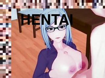 røv, store-patter, skønheder, teenager, synsvinkel, anime, hentai, 3d, patter, røv-butt