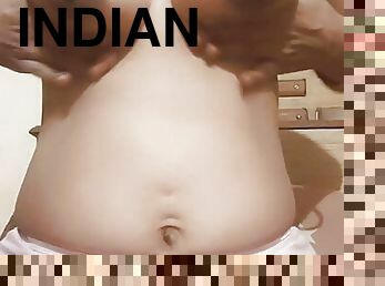 gros-nichons, poilue, masturbation, vieux, chatte-pussy, milf, indien, doigtage, point-de-vue, tante