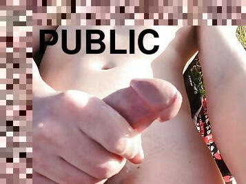 asiatique, masturbation, orgasme, en-plein-air, public, ejaculation-sur-le-corps, énorme-bite, gay, jeune-18, ejaculation