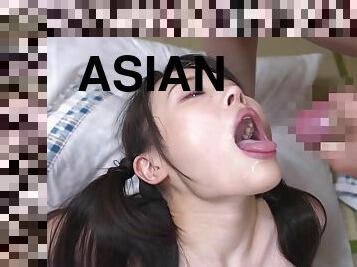 asia, remaja, handjob-seks-dengan-tangan-wanita-pada-penis-laki-laki, deepthroat-penis-masuk-ke-tenggorokan, bertiga, berhubungan-dengan-wajah, anak-perempuan, pakaian-dalam-wanita, fantasi