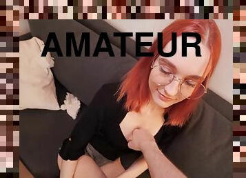 POV fucking with an amateur redhead with a perfect body