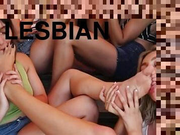 Feet heaven lesbian
