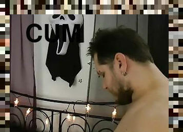 Sexy BBW slut takes cock and cum in her bedroom
