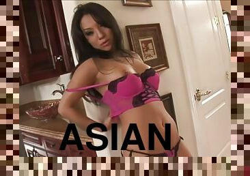 Stunning Asian babe Asa Akira gets her tight ass creampied
