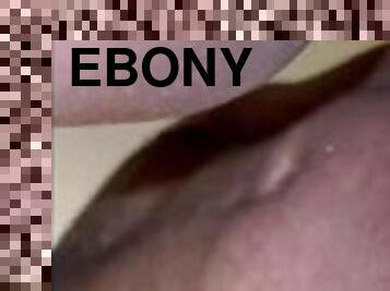 slim ebony cream on her daddy dick