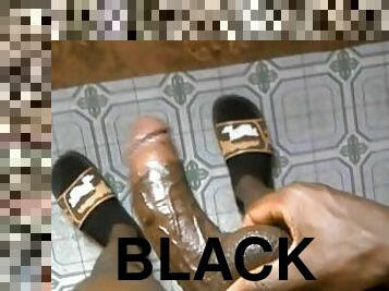 énorme, masturbation, monstre, amateur, ejaculation-sur-le-corps, ébène, énorme-bite, ados, branlette, black