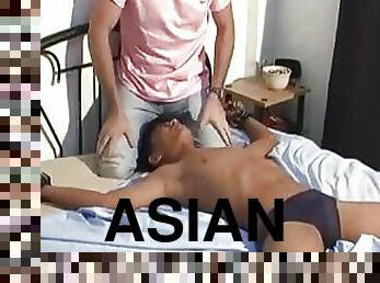 asiatisk, gammel, amatør, udløsning, bøsse, 18-årige, kær, ældre, twink