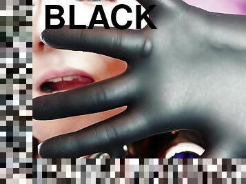 ASMR: black nitrile gloves hot soundings by Arya Grander - SFW video