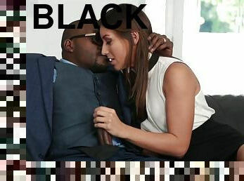 fellation, ébène, interracial, ados, black, brunette