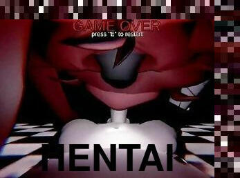 masturbação, brinquedo, penetração-de-braço, anime, hentai