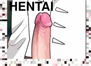 blasen, homosexuell, europäische, euro, anime, hentai, allein, twink, glied