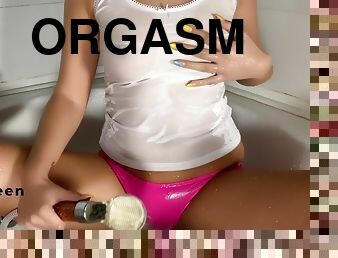 pantat, payudara-besar, orgasme, vagina-pussy, amatir, remaja, latina, seorang-diri, basah