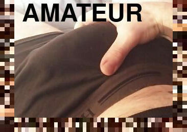 masturbation, amateur, ejaculation-sur-le-corps, énorme-bite, point-de-vue, solo, bite, taquinerie