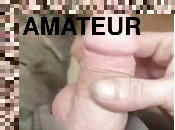 masturbation, amateur, énorme-bite, branlette, solo, bite