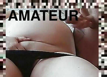 grosse, masturbation, collants, russe, amateur, mature, ejaculation-sur-le-corps, milf, maison, maman