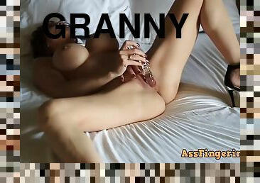 masturbation, amateur, granny, solo