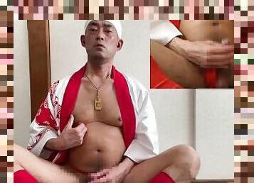 asiático, papá, masturbación, amateur, chorro-de-corrida, polla-enorme, gay, japonés, fetichista, a-solas